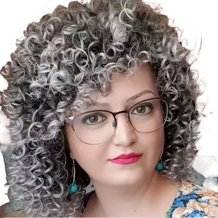 Natural Curly Hair Wigs with Bangs for Women - Soft Synthetic Hair for Everyday and Special Occasions
