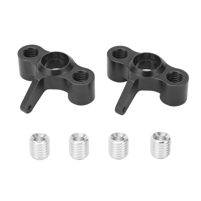 Steering Knuckles Hub Carrier, RC Car Steering Block Stable Performance Replacement Part Aluminum Alloy For JLB 1/10 Truck Series Black