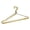 Gold, variant on Ywmsfl 10Pcs Nordic Metal Wire Clothes Hanger Stainless Steel Suit Coat Drying Rack Hook Notched Thin