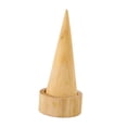 thumbnail image 4 of TISHITA Cone Shape Rings Holder Jewelry Organizer for Retail Shop Shows Home Wedding wood color, 4 of 8