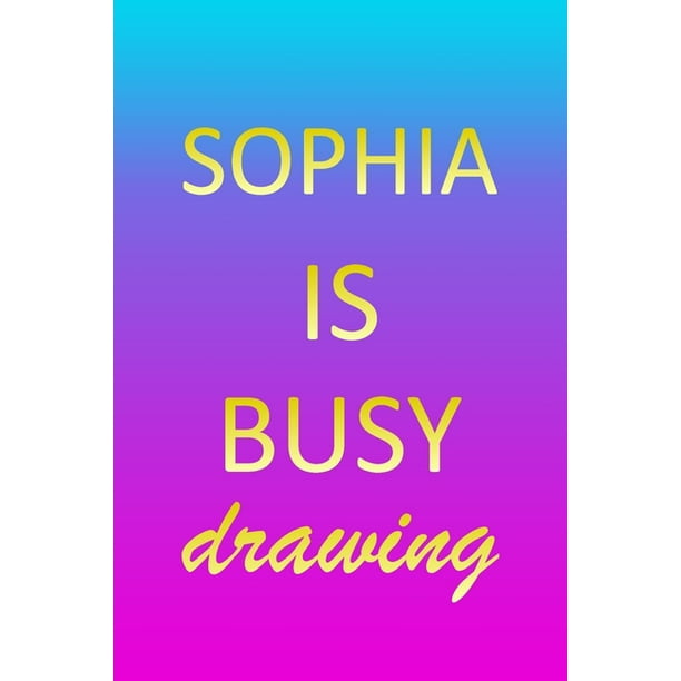 Sophia Sketchbook Blank Creative Sketching Pad Sketch Book Paper Im Very Busy Pink Purple Gold Personalized Sophia Sketchbook Blank Creative Sketching Pad Sketch Book Paper Im Very Busy Pink Purple Gold Personalized