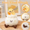 thumbnail image 2 of Cute Food Plush Toys - Fun Crab Stuffed Animals, Creative Buns Plush Pillows Doll Decor, 2 of 7