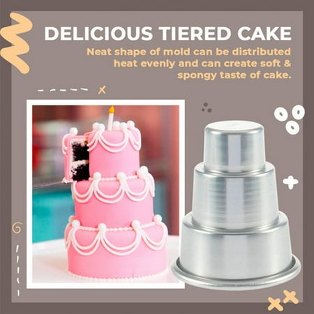 

NIUREDLTD Muffin Cake Three Tiered Mould Decorating Pan Tools Mold Mini Cake Mould Tools Decorating Pan Cake Mini Three Tiered Mould Muffin Mold Cake Mould Mould Tools Muffi