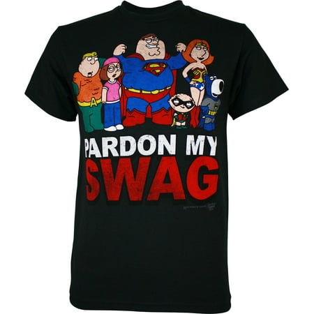 Family Guy Superheroes Pardon My Swag Men's (Best Outfits For Guys Swag)