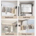 thumbnail image 3 of Wall-Mounted Retractable Clothesline Laundry Hanger ,White, 3 of 5