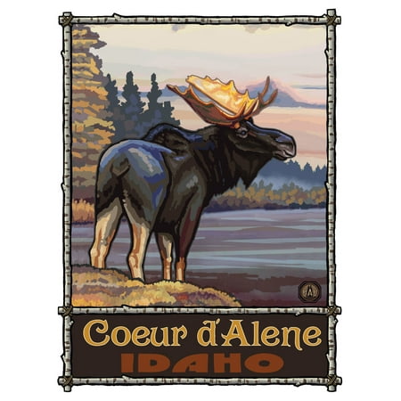 Coeur d' Alene Idaho Travel Art Print Poster by Paul A. Lanquist (9