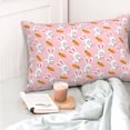 thumbnail image 4 of Balery Rabbit And Carrot Funda de Cojín Estampada, Regalos para Mujeres, Regalos de Amor para Ella, Regalos para Novia o Esposa, Funda de Almohada-20"x30", 4 of 6