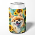 thumbnail image 2 of Pomeranian in Sunflowers Can or Bottle Hugger 3 in x 5 in, 2 of 5