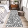 thumbnail image 4 of 2'x6' Rug Runners for Hallways Kitchen, Black White Non Slip Entryway Beside Floor Carpet Runner, Modern Abstract Art Farmhouse Washable Laundry Room Bedroom Throw Rugs Mat for Family Pet, 4 of 8