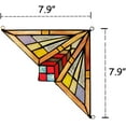 thumbnail image 2 of RADIANCE Goods Mission Tiffany-Glass Window Panel 8" Wide, 2 of 3