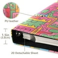 thumbnail image 3 of FORMRS 3 Ring Photo Album 4"x6" Self Adhesive Large Capacity PU Leather Cover, Art City, 3 of 8