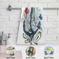thumbnail image 5 of Watercolor Nautical Anchor Hand Towels 2 PCS, Summer Marine Kitchen Towel Ultra Soft and Highly Absorbent,Decorative Fingertip Face Towel for Bathroom Hotel, 28.3"x14.4", 5 of 5