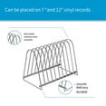 thumbnail image 2 of Vinyl Record Display Rack Reading Rack Home Storage Desktop Storage CD Storage Record Rack 10 Slots, 2 of 8