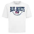 thumbnail image 2 of Men's Levelwear White Columbus Blue Jackets Luxe Signature Knit T-Shirt, 2 of 3