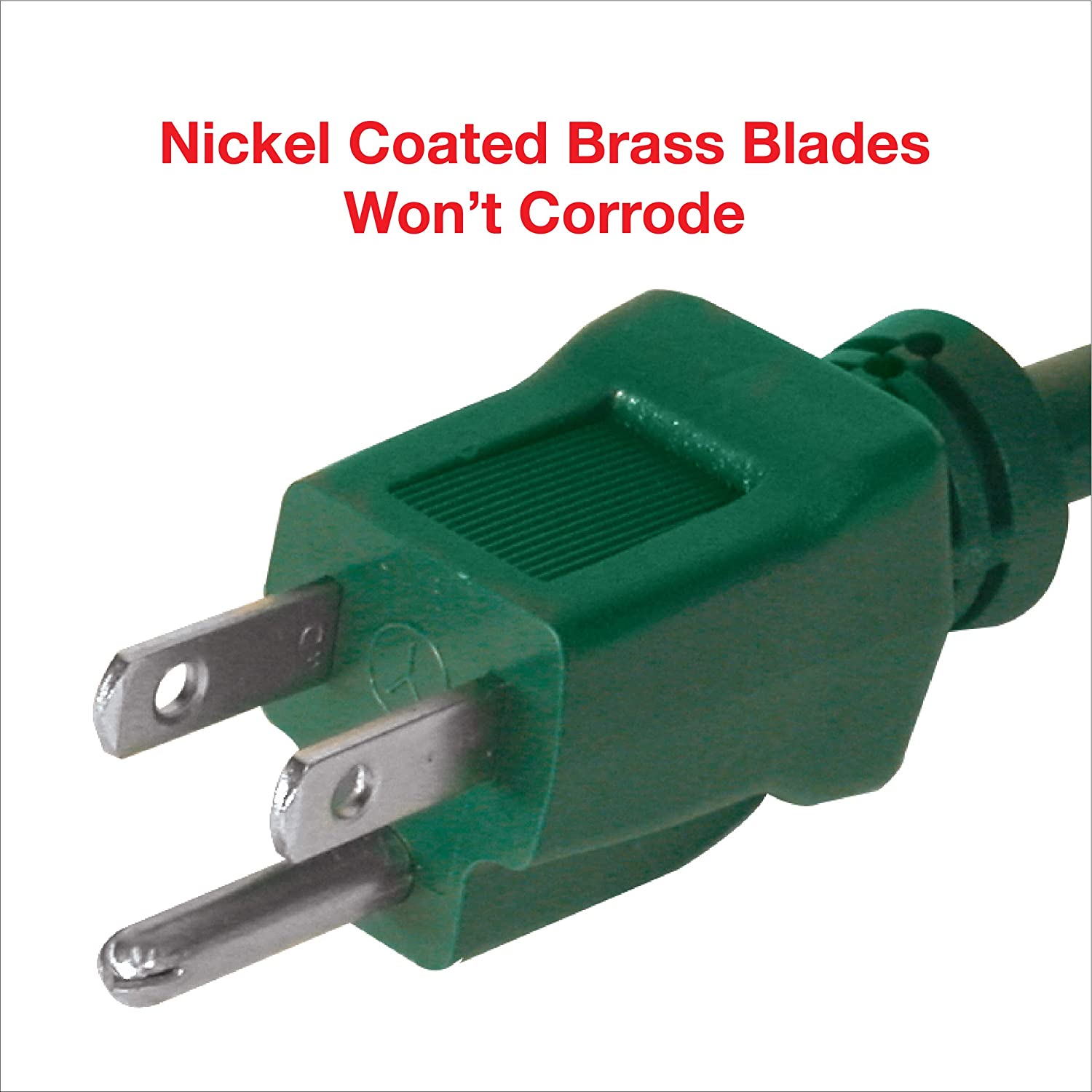 Clear Power 16/3 SJTW 80 ft Yard & Lawn Outdoor Extension Cord, Ideal for Landscape Lighting & Décor, Green, CP10202