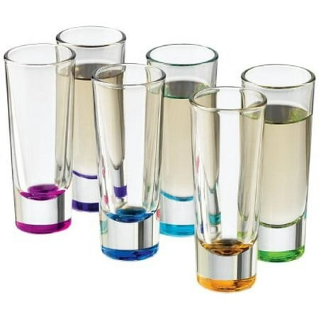Libbey Troyano Colors Shot Glass Set, 6-Piece