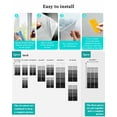 thumbnail image 7 of Window Privacy Film, Dark Grey Ombre UV Sun Blocking Window Tint Film Heat Control One Way Blackout Window Film, Farmhouse Retro Rustic Wood Stripes Non Adhesive Static Cling Sticker 19.6x39.3 In, 7 of 7