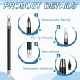 thumbnail image 3 of 6Packs Infinite Inkless Pencils with Erasers & 13 Colored Replaceable Nibs, Reusable Magic Metal Eternal Pencils for Writing, Drawing, Home & Office Use (Colorful), 3 of 7