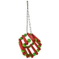 thumbnail image 1 of Bangcool Parrot Cage Toy Hanging Colorful Bird Perch Swing Parrot Chew Toy for Christmas, 1 of 10