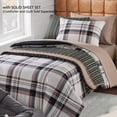 thumbnail image 4 of Campus Comforts by New Sega Home 2-Pack Microfiber Sheet Set, One Print, One Solid, Jake, Tan, Twin-XL, 4 of 8