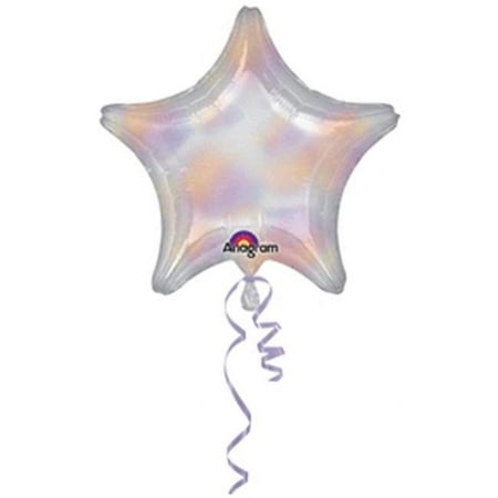 Anagram 56477 32 in. Iridescent Star Foil Balloon