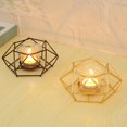 thumbnail image 2 of PEIBang Pillar Candle Holder,Black Tea Light Candle Holders,Geometric Tealight Candle Holder Metal Candle Stand Table Centerpiece for Holiday Office Home Decor, 2 of 6