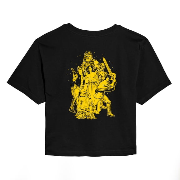 Star Wars - Rebel Group - Juniors Cropped Tee