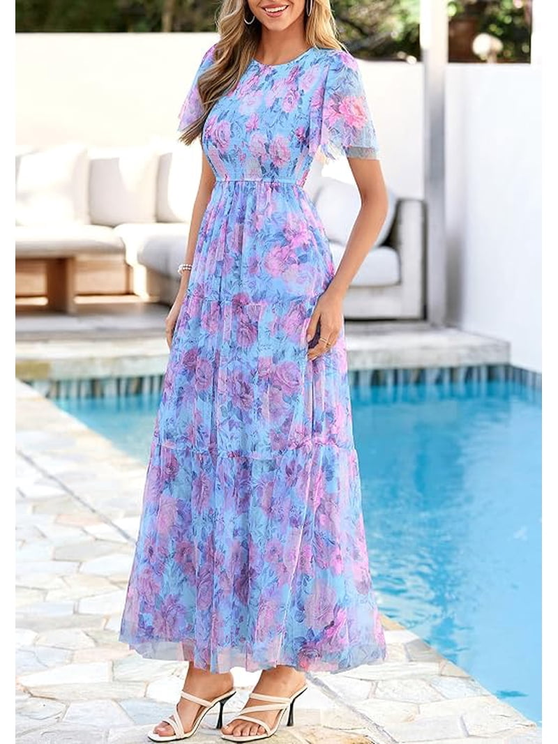 womens dresses for a summer wedding Simplee Floral Maxi Dress It will need some extra fee depending on on your need Women Summer Dresses Casual Sleeveless
