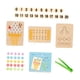 thumbnail image 1 of Clip Bead Game Rainbow Color Clasificación De Juguetes Para La Coordinación Primaria Preescolar, 1 of 9