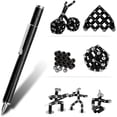 thumbnail image 2 of Bolígrafo metálico magnético de descompresión VyWMNA de Fidget Pen, color negro, 2 of 5