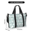 thumbnail image 3 of Zufioo White Swan Pattern Hand-held Travel Bag, Waterproof Adjustable Shoulder Strap Crossbody Duffel Bag, Suitable for Work, Short trips, Sports, 3 of 8