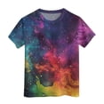 thumbnail image 4 of Godom Girls Tee Shirt Short Sleeve Casual Solid Plain Tees Kids Tee Tops Girl Clothes, 4 of 4