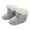 Grey, variant on XIMIN Infant Cozy Soft Slippers Warm Fur Lining Soft Boots with Non-Slip Rubber Texture Sole Baby Boy Girl Ankle Shoes Toddler Winter Snow Crib Shoes