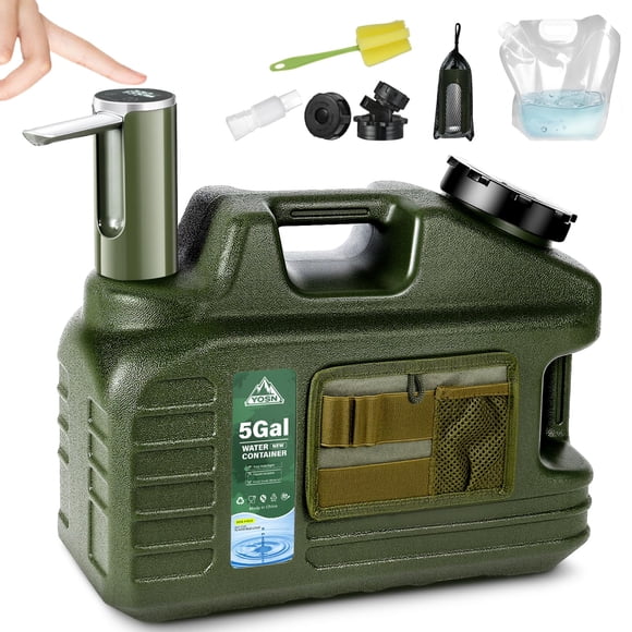 Jarra de Agua YOSN 18.9L con Bomba, Dispensador para Camping Libre de BPA