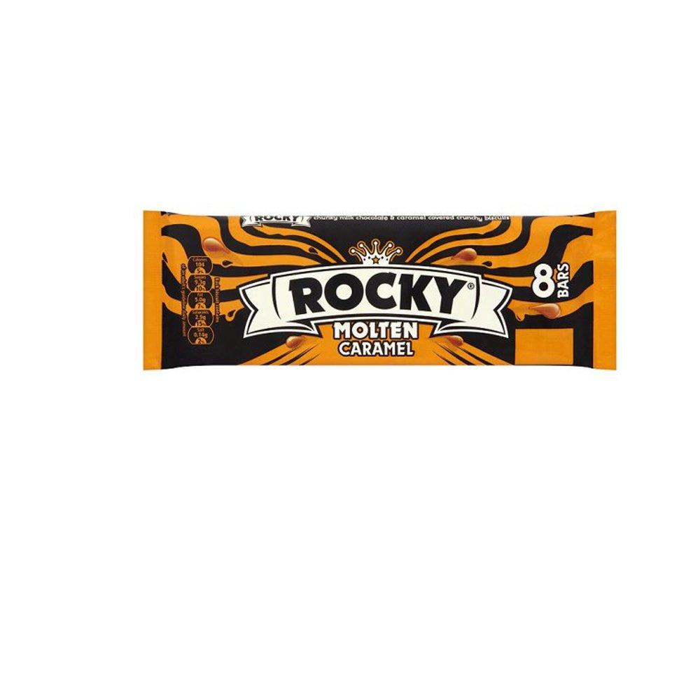 Fox's Rocky Molten Caramel Biscuit 8 Pack 159g