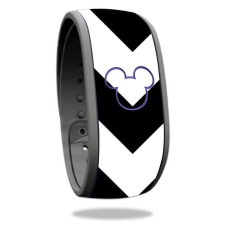MightySkins DIMABA-Black Chevron Skin Decal Wrap for Disney Magic Band Toy - Black Chevron