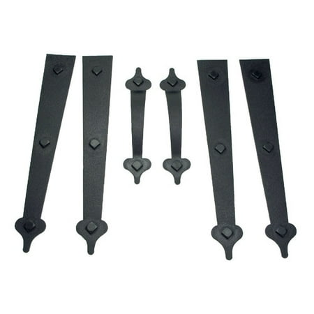 Household Essentials Hinge-It 6 Piece Decorative Garage Door Hinge Set