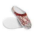 thumbnail image 3 of Fotbe Basketball Shot Pattern Women's Fuzzy Curly Fur Memory Foam Loafer Slippers Indoor Outdoor Slippers Winter Home Shoes-37/38, 3 of 7