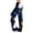 Blue, variant on Women's Halloween Pajama Pants Skeleton Castle Elastic High Waist Horror Sleep Pants Witch Hat Ghost Drawstring Funny Pajama Pants, M