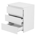 thumbnail image 3 of Table de Chevet, Table de Nuit, Blanche pour Tiroirs, Armoire de Maison, 3 of 8