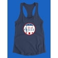 thumbnail image 3 of Stamp 4Th Of July Racerback Tank Women -Image by Shutterstock, Female x-Large, 3 of 4