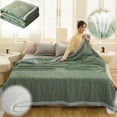 thumbnail image 2 of Soybean Fiber Summer Cool Quilt Washed Cotton Lightweight Air Conditioning Blanket, Japanese Style, 150X200Cm Tanuke, 2 of 9