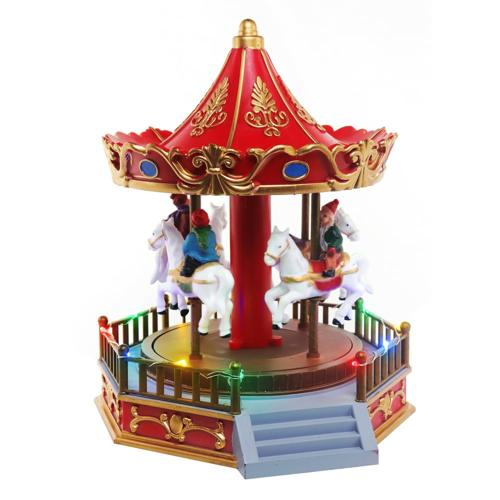 Christmas Village Carousel 