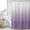 Purple, variant on Sage Green Ombre Stripe Shower Curtain, Waterproof Shower Curtains for Bathroom, Modern Abstract Gradient Striped Washable Fabric Bathtub Curtain Set Bath Decor with 12 Hooks 72"x78"