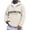 Beige, variant on Brooklyn New York Quarter Zip Pullover Men Fall Winter Long Sleeve Graphic Hooded Sweatshirt Mens Hoodie Streetwear