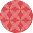 thumbnail image 1 of Ahgly Company Machine Washable Indoor Round Transitional Red Area Rugs, 3' Round, 1 of 7