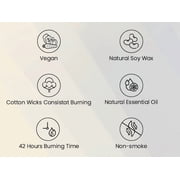 M&SENSE Jasmine Soy Scented Candles: 7.8oz 42-Hour Long Last Burning Time, Vegan Soy Candle, No Toxin Bathtub Date Night Romance Home Fragrance for Her