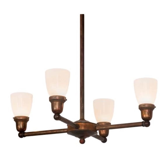 Meyda Tiffany 176619 Revival Goblet 4 Light 26" Wide Chandelier - Copper