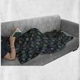 thumbnail image 5 of Tree Soft Flannel Fleece Throw Blanket, Acorn Autumn Scandinavian Minimalistic Pattern, Cozy Plush for Indoor and Outdoor Use, 70" x 90", Dark Indigo Multicolor, by Ambesonne, 5 of 5