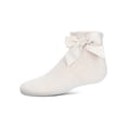 thumbnail image 2 of MeMoi  Knit Openwork Bow Anklet Socks - Girls - Female, 8, Taupe, 2 of 5